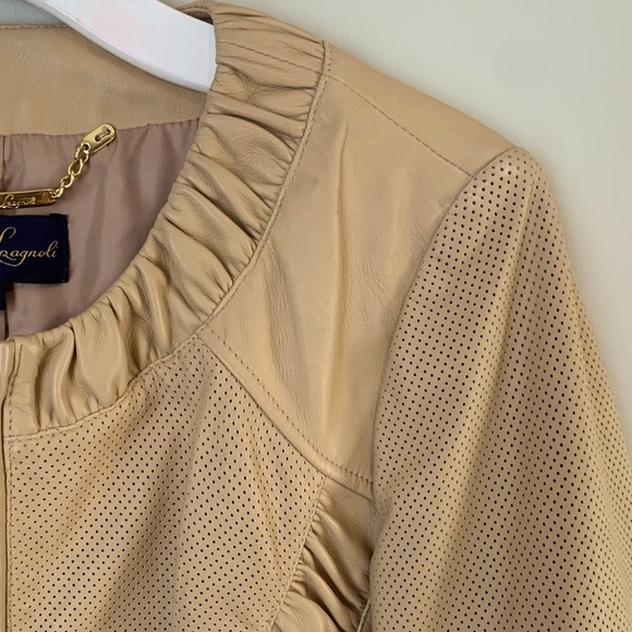 Luisa Spagnoli size 46 fine leather jacket - Picture 5 of 15